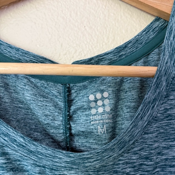 Title Nine Teal Heathered Tank Top - Picture 3 of 4